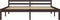 vidaXL - Bedframe - massief - grenenhout - donkerbruin - 160x200 - cm