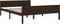vidaXL - Bedframe - massief - grenenhout - donkerbruin - 160x200 - cm