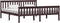 vidaXL - Bedframe - massief - grenenhout - donkerbruin - 180x200 - cm
