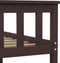 vidaXL - Bedframe - massief - grenenhout - donkerbruin - 180x200 - cm