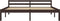 vidaXL - Bedframe - massief - grenenhout - donkerbruin - 180x200 - cm