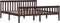 vidaXL - Bedframe - massief - grenenhout - donkerbruin - 180x200 - cm
