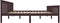 vidaXL - Bedframe - massief - grenenhout - donkerbruin - 180x200 - cm