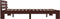 vidaXL - Bedframe - massief - grenenhout - donkerbruin - 180x200 - cm