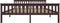 vidaXL - Bedframe - massief - grenenhout - donkerbruin - 180x200 - cm