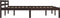 vidaXL - Bedframe - massief - grenenhout - donkerbruin - 180x200 - cm