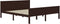 vidaXL - Bedframe - massief - grenenhout - donkerbruin - 180x200 - cm