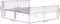 vidaXL - Bedframe - massief - grenenhout - donkerbruin - 180x200 - cm