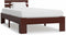 vidaXL - Bedframe - massief - grenenhout - donkerbruin - 90x200 - cm