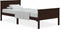 vidaXL - Bedframe - massief - grenenhout - donkerbruin - 90x200 - cm