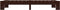 vidaXL - Bedframe - massief - grenenhout - donkerbruin - 90x200 - cm