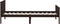 vidaXL - Bedframe - massief - grenenhout - donkerbruin - 90x200 - cm