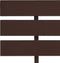 vidaXL - Bedframe - massief - grenenhout - donkerbruin - 90x200 - cm