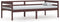 vidaXL - Bedframe - massief - grenenhout - donkerbruin - 90x200 - cm
