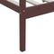vidaXL - Bedframe - massief - grenenhout - donkerbruin - 90x200 - cm