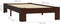 vidaXL - Bedframe - massief - grenenhout - donkerbruin - 90x200 - cm