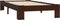 vidaXL - Bedframe - massief - grenenhout - donkerbruin - 90x200 - cm