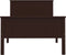vidaXL - Bedframe - massief - grenenhout - donkerbruin - 90x200 - cm