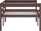 vidaXL - Bedframe - massief - grenenhout - donkerbruin - 90x200 - cm