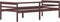 vidaXL - Bedframe - massief - grenenhout - donkerbruin - 90x200 - cm