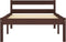 vidaXL - Bedframe - massief - grenenhout - donkerbruin - 90x200 - cm