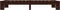 vidaXL - Bedframe - massief - grenenhout - donkerbruin - 90x200 - cm