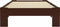 vidaXL - Bedframe - massief - grenenhout - donkerbruin - 90x200 - cm