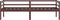 vidaXL - Bedframe - massief - grenenhout - donkerbruin - 90x200 - cm