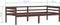 vidaXL - Bedframe - massief - grenenhout - donkerbruin - 90x200 - cm