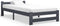vidaXL - Bedframe - massief - grenenhout - donkergrijs - 100x200 - cm