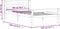 vidaXL - Bedframe - massief - grenenhout - donkergrijs - 100x200 - cm
