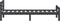 vidaXL - Bedframe - massief - grenenhout - donkergrijs - 100x200 - cm