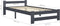 vidaXL - Bedframe - massief - grenenhout - donkergrijs - 100x200 - cm