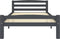 vidaXL - Bedframe - massief - grenenhout - donkergrijs - 100x200 - cm