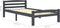 vidaXL - Bedframe - massief - grenenhout - donkergrijs - 100x200 - cm