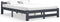 vidaXL - Bedframe - massief - grenenhout - donkergrijs - 120x200 - cm