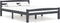 vidaXL - Bedframe - massief - grenenhout - donkergrijs - 120x200 - cm