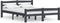 vidaXL - Bedframe - massief - grenenhout - donkergrijs - 120x200 - cm