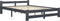 vidaXL - Bedframe - massief - grenenhout - donkergrijs - 120x200 - cm