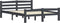 vidaXL - Bedframe - massief - grenenhout - donkergrijs - 120x200 - cm
