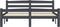 vidaXL - Bedframe - massief - grenenhout - donkergrijs - 120x200 - cm