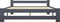 vidaXL - Bedframe - massief - grenenhout - donkergrijs - 120x200 - cm