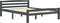 vidaXL - Bedframe - massief - grenenhout - donkergrijs - 120x200 - cm