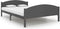 vidaXL - Bedframe - massief - grenenhout - donkergrijs - 140x200 - cm