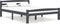 vidaXL - Bedframe - massief - grenenhout - donkergrijs - 140x200 - cm