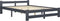 vidaXL - Bedframe - massief - grenenhout - donkergrijs - 140x200 - cm