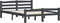 vidaXL - Bedframe - massief - grenenhout - donkergrijs - 140x200 - cm