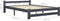 vidaXL - Bedframe - massief - grenenhout - donkergrijs - 140x200 - cm