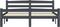 vidaXL - Bedframe - massief - grenenhout - donkergrijs - 140x200 - cm