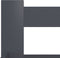 vidaXL - Bedframe - massief - grenenhout - donkergrijs - 140x200 - cm